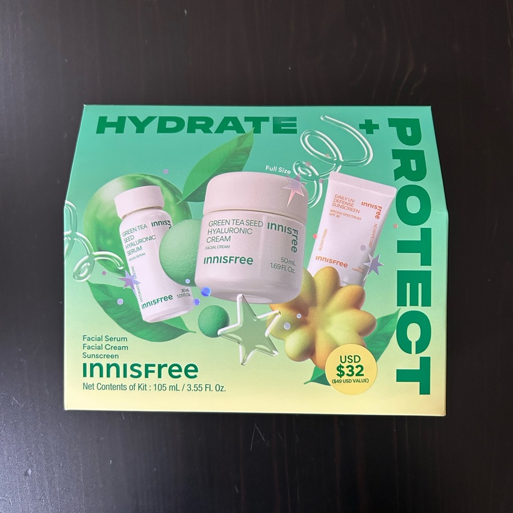 Innisfree hydrate and protect set limited edition korean skin care set - Picture 7 of 16